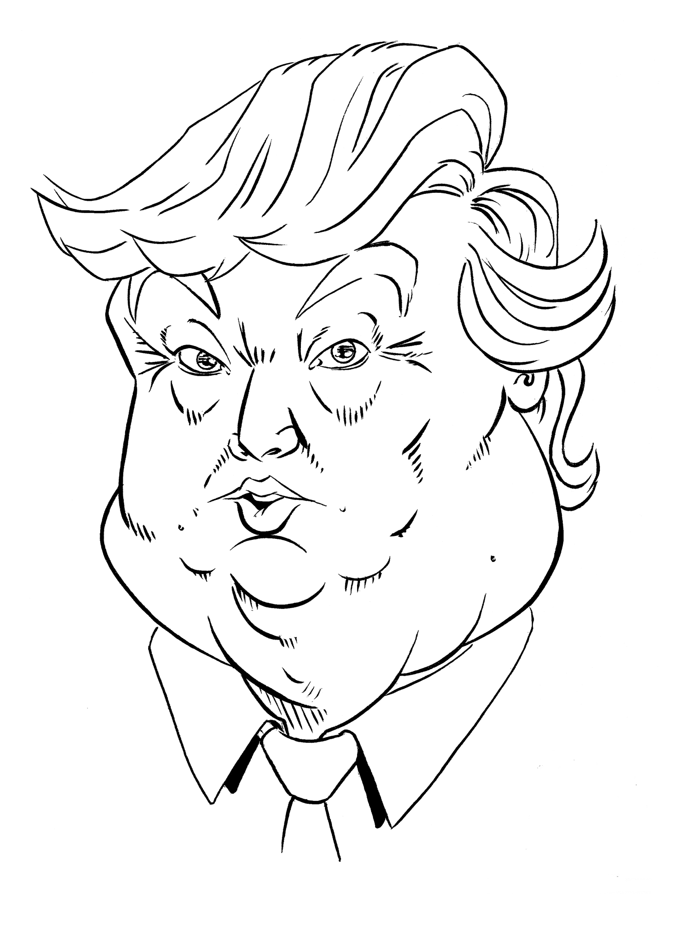 Donald Trump’s Fat Face