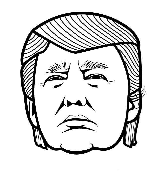 Donald Trump’s Serious Face