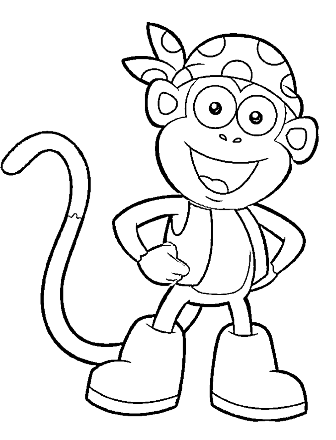Dora Printable S Boots Character451a Coloring Page