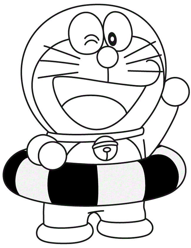 Doraemon Prepare For Swimming