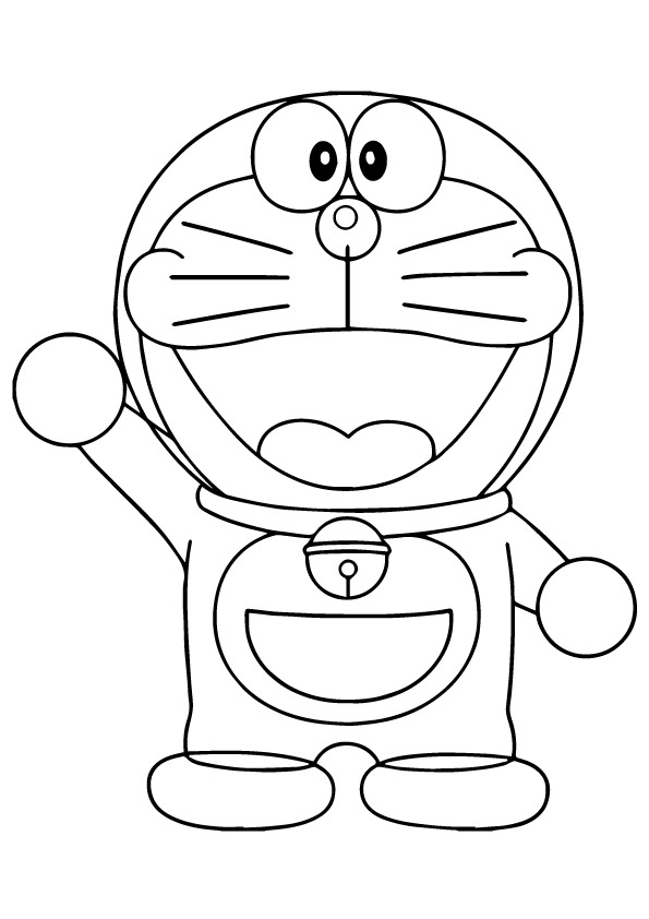 Doraemon Robot Coloring Page