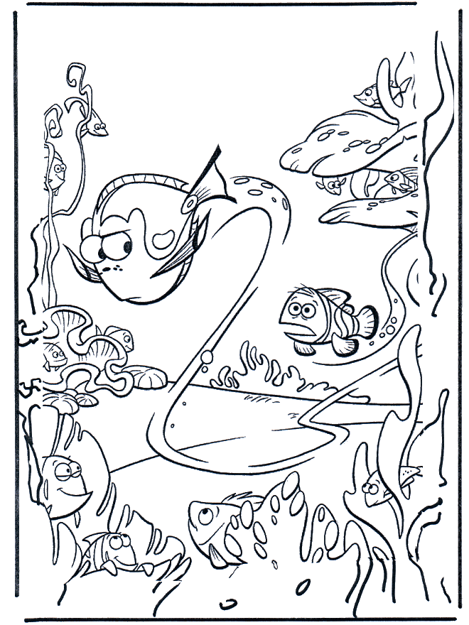 Dory Printables Coloring Page