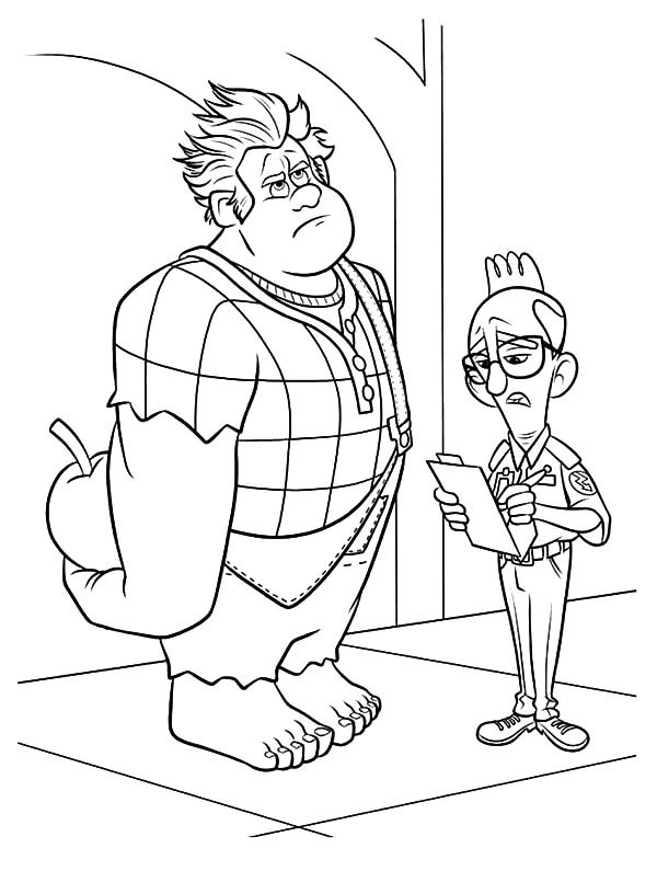 Download and Print Wreck-it Ralph Coloring Pictures Coloring Page