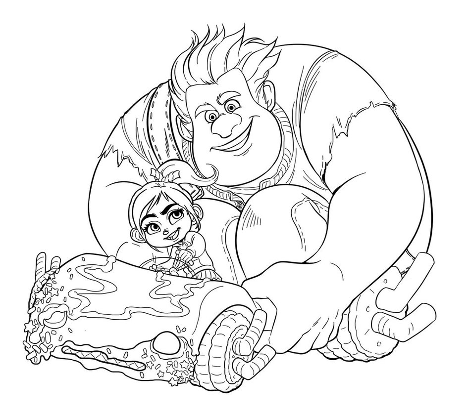 Download Free Wreck-it Ralph Coloring Pictures Coloring Page