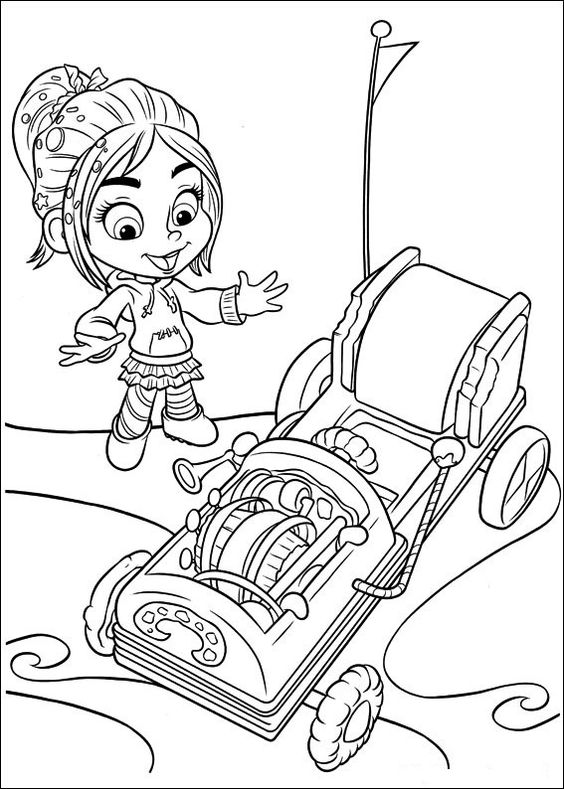Download Free Wreck-it Ralphs Coloring Page
