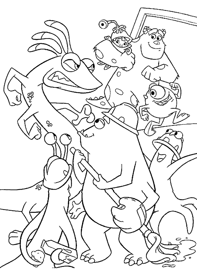Download Monsters Incs Coloring Page