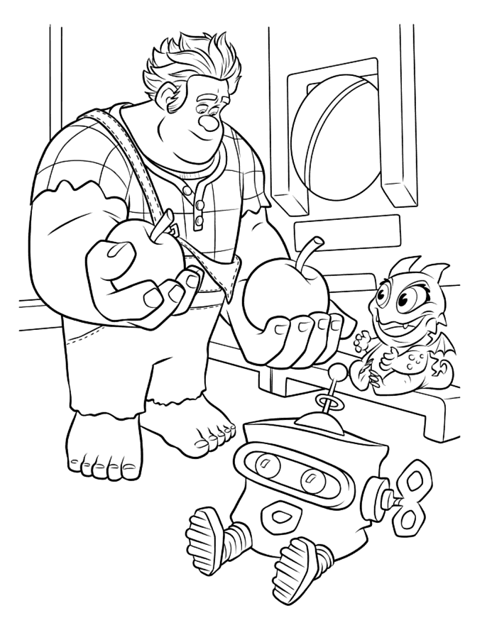 Download Wreck-it Ralphs Coloring Page