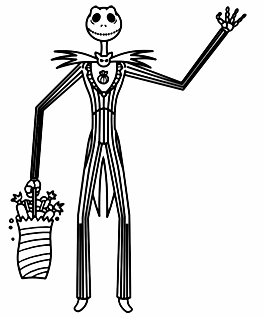 downloadable Nightmare Before Christmas images Coloring Page