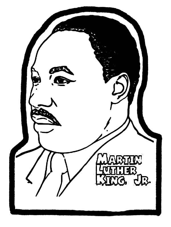 Dr Martin Luther King Jr Coloring Sheet