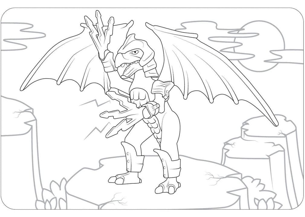 Dragon Playmobil Coloring Page