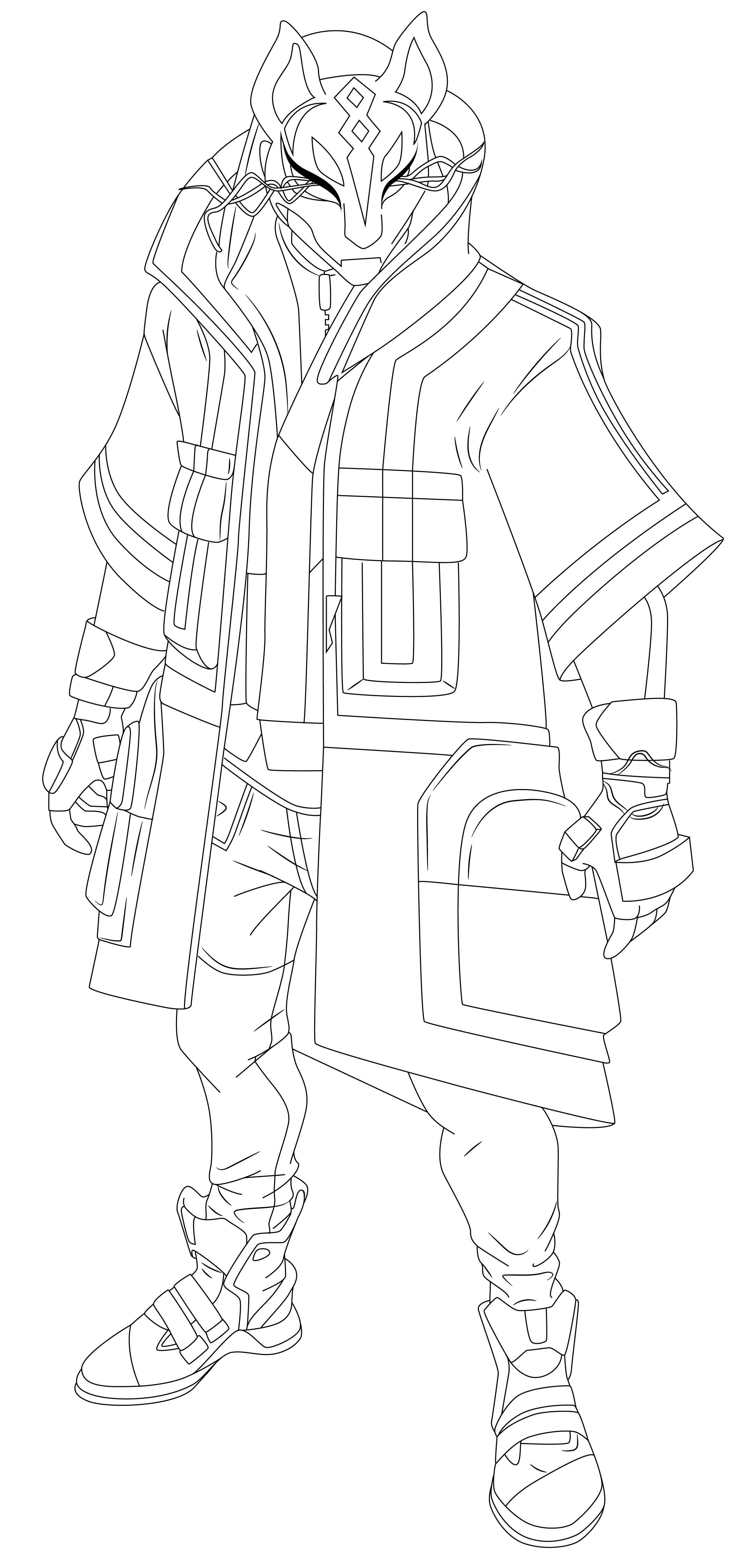 Drift Fortnite Hd Coloring Page