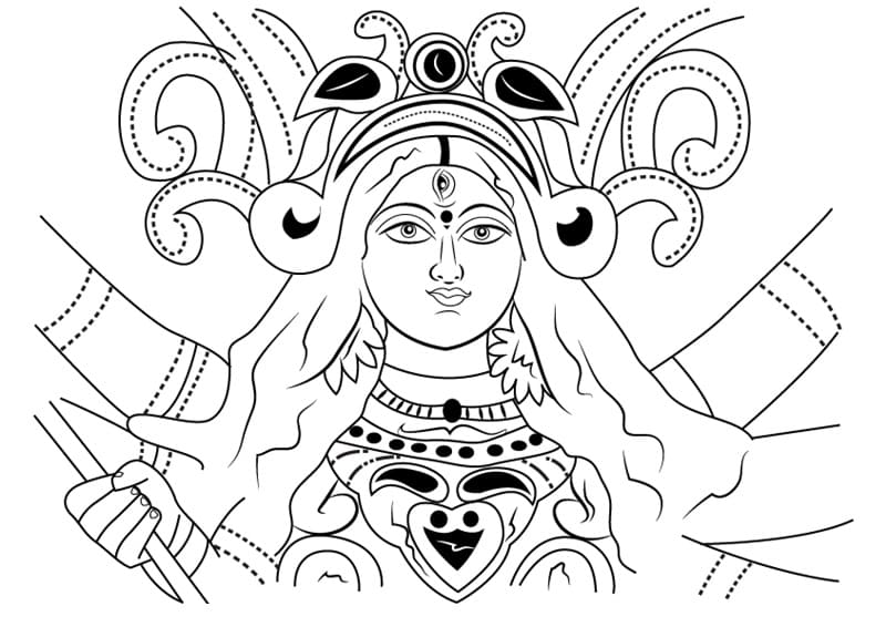 Durga Devi Face