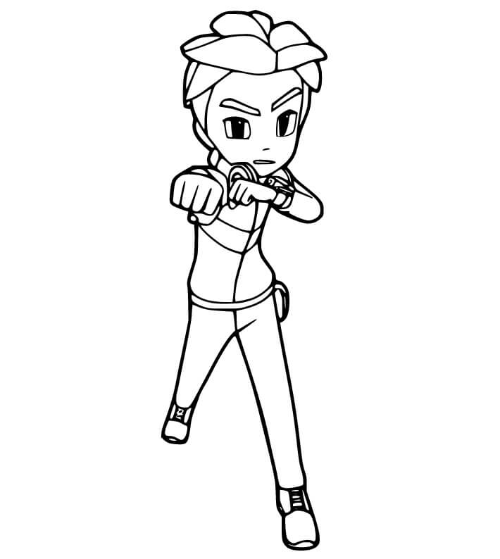 Dylan Kwon from Tobot Coloring Page