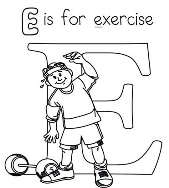 E For Exercise Weights