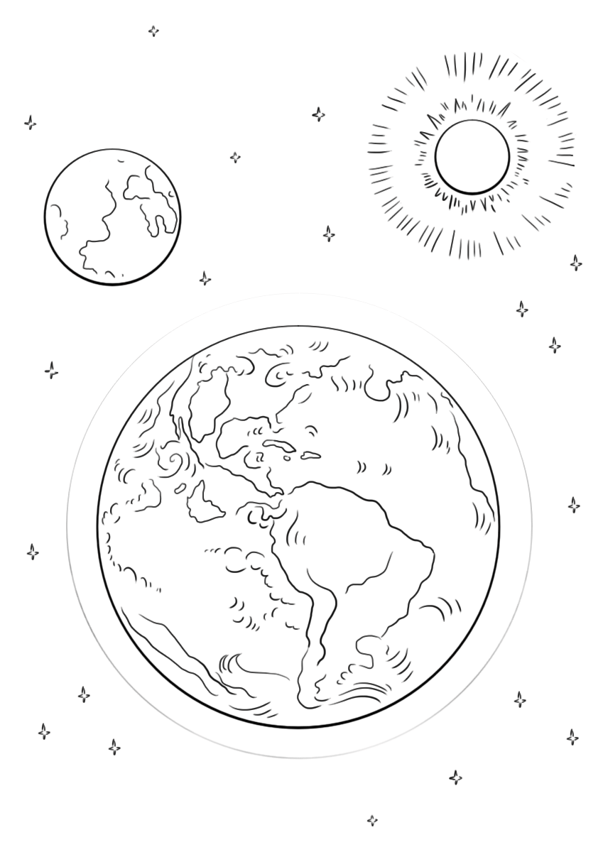 Earth Moon And Sun