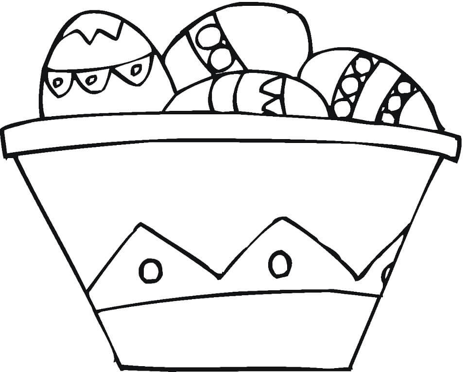 Easter Basket 1 Coloring Page