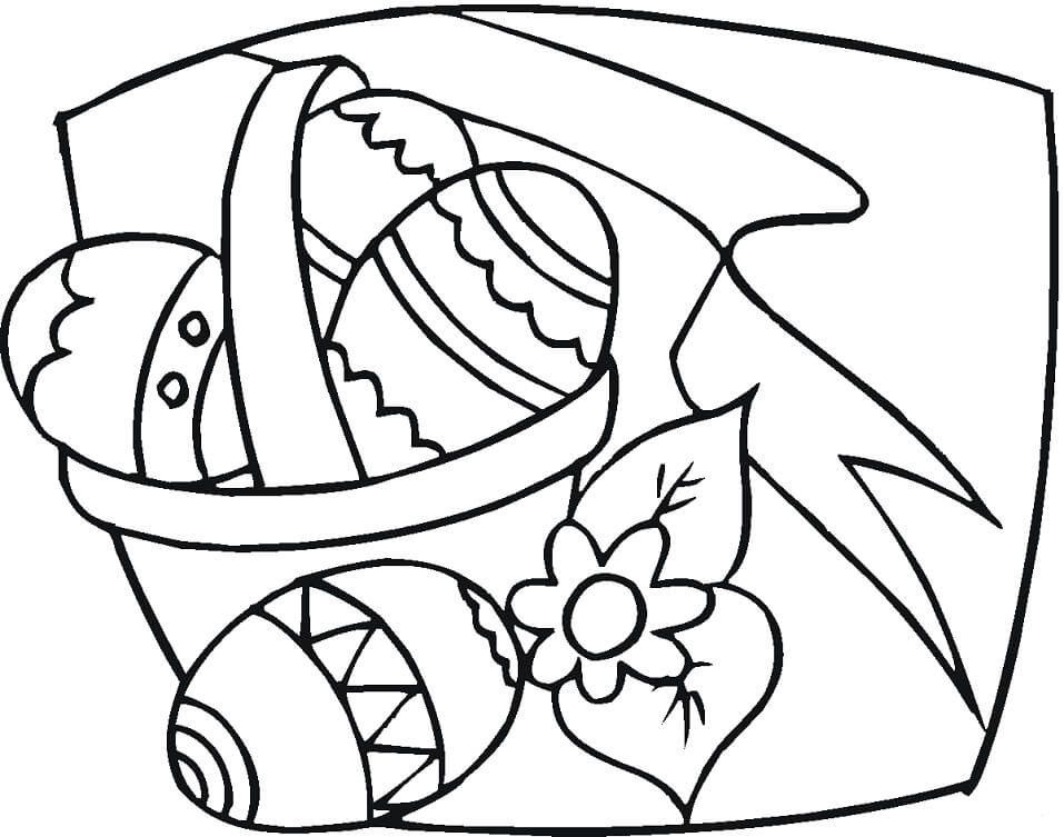 Easter Basket 2 Coloring Page
