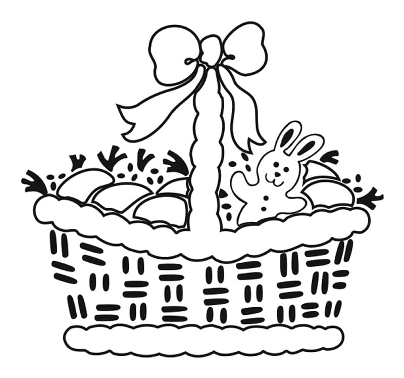 Easter Basket 6 Coloring Page