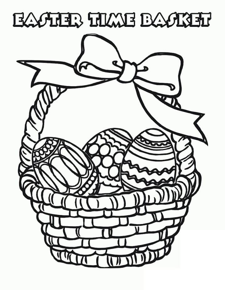 Easter Basket 8 Coloring Page