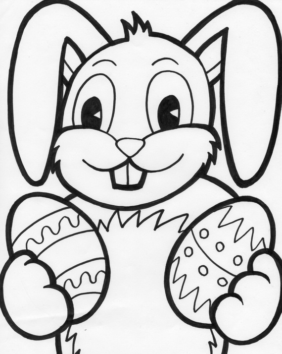 Easter Bunny The Art Mad Wallpapers Coloring Page