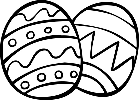 Easter Egg For Creative Play Coloring Page