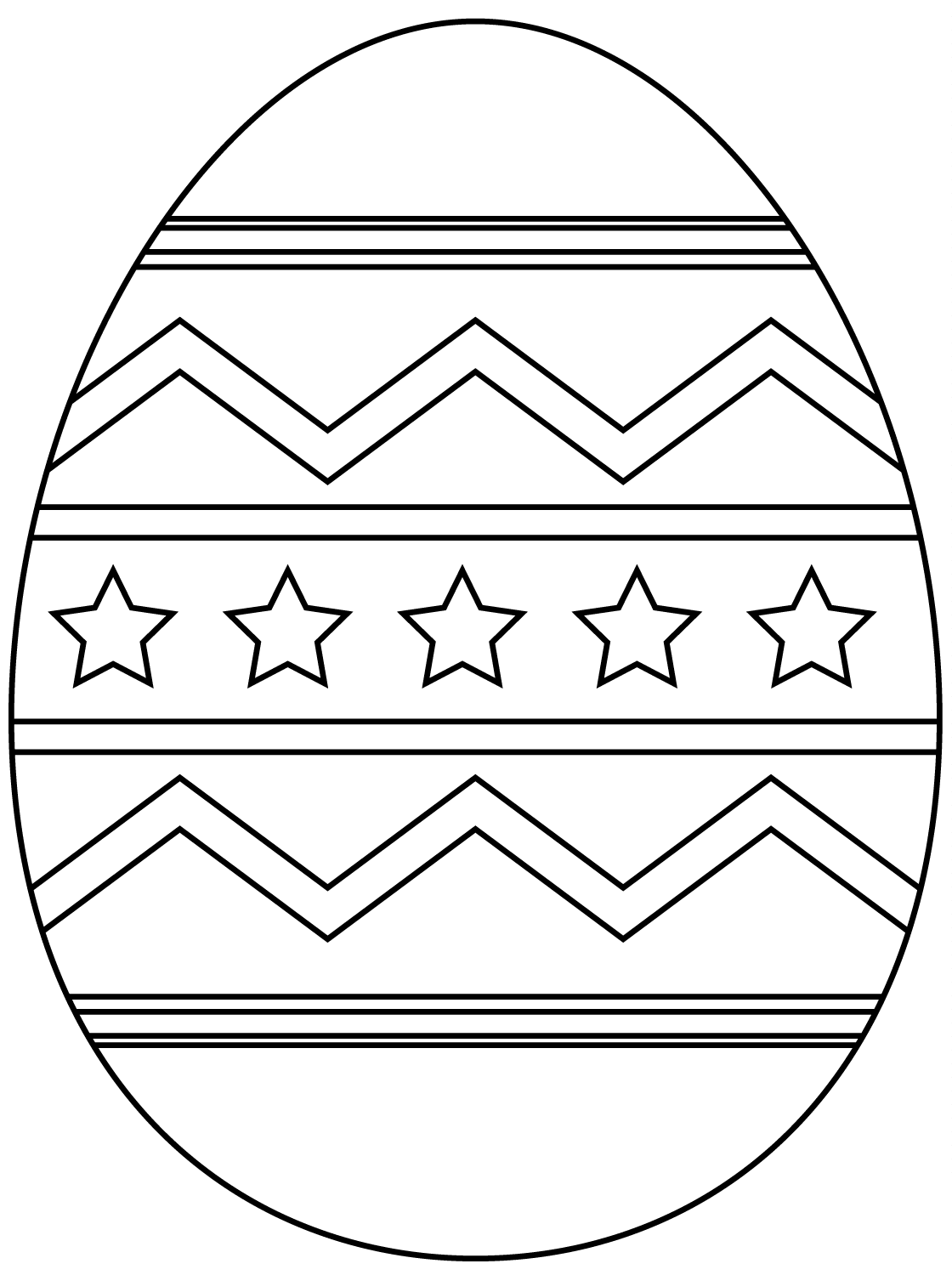 Easter Egg With Abstract Pattern 2 1 Coloring Page