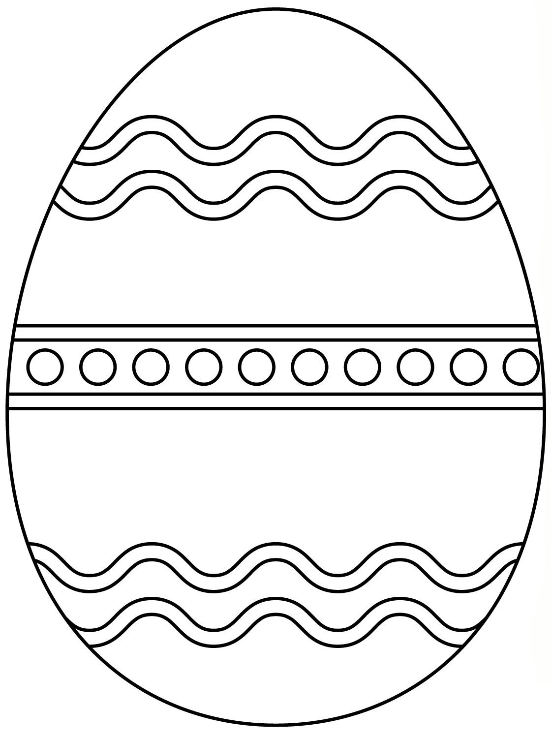 Easter Egg With Abstract Pattern 3 1 Coloring Page