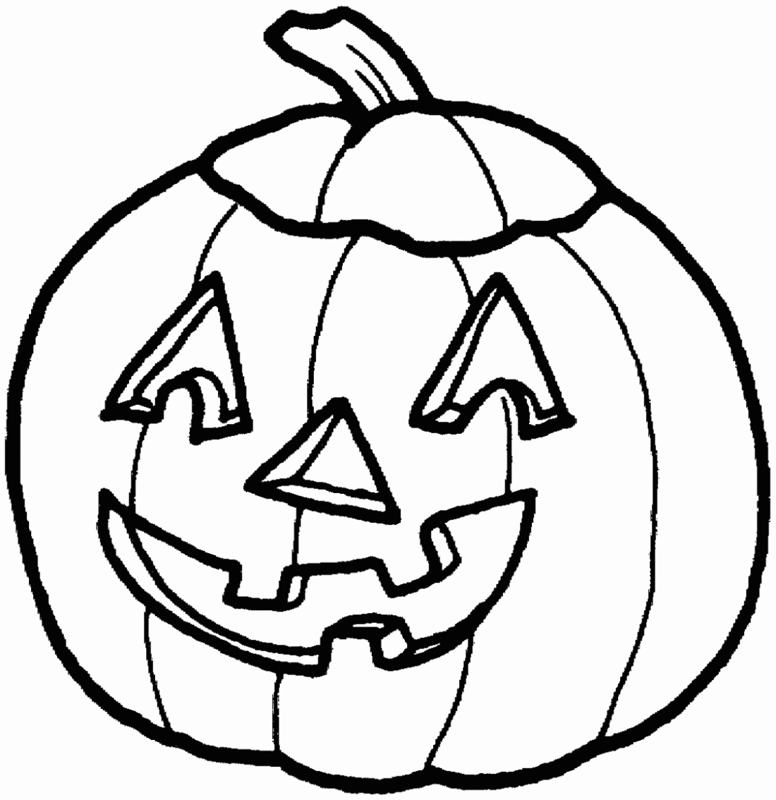 Easy Carved Halloween Pumpkin