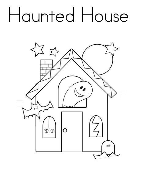 Easy Halloween Haunted House Printable For Preschool