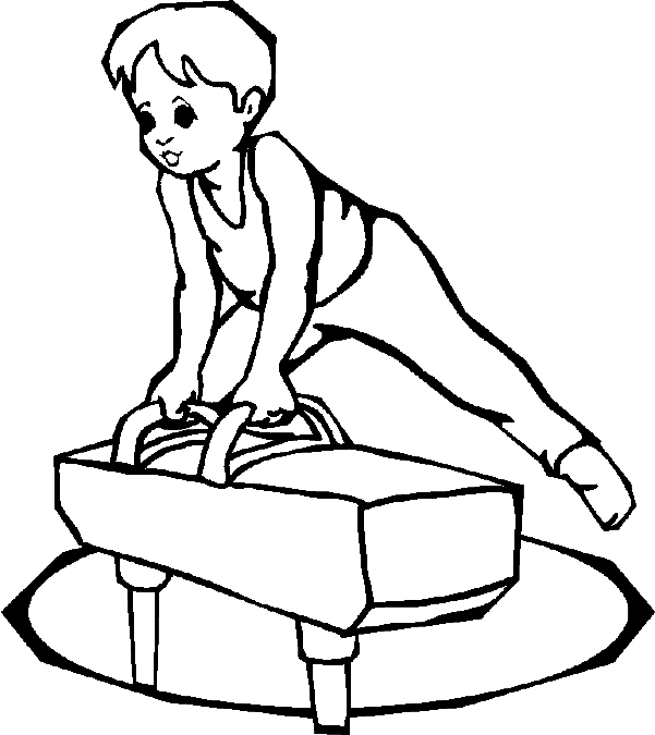 Easy S For Kids Gymnastics9f85 Coloring Page