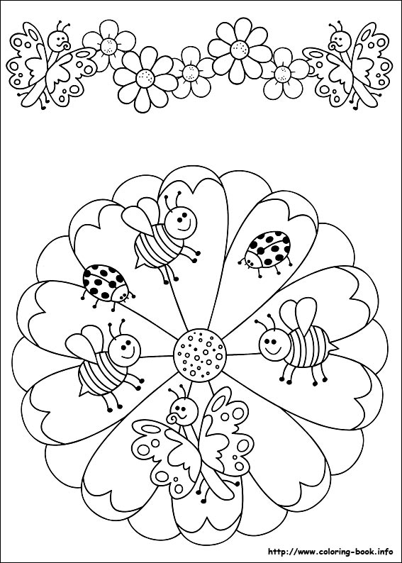 Easy Simple Mandala 47 Coloring Page