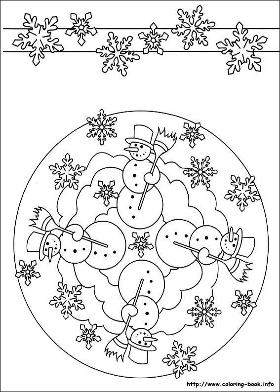 Easy Simple Mandala 52 Coloring Page