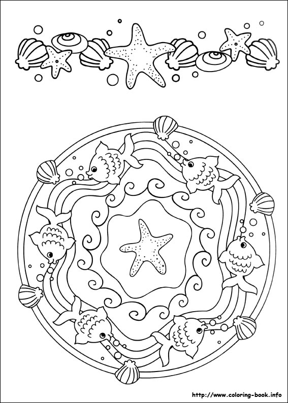 Easy Simple Mandala 55 Coloring Page