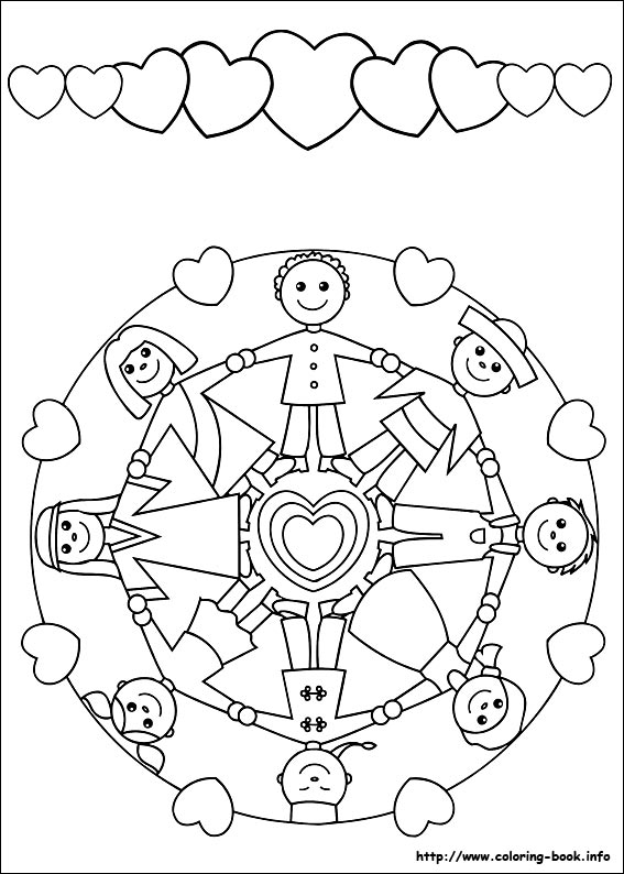 Easy Simple Mandala 56 Coloring Page