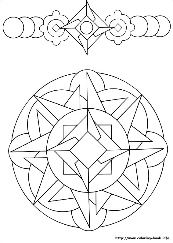 Easy Simple Mandala 58 Coloring Page