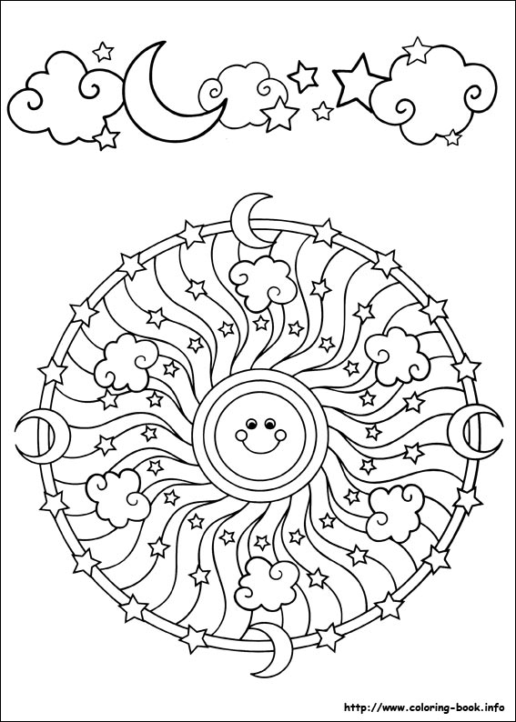 Easy Simple Mandala 59 Coloring Page