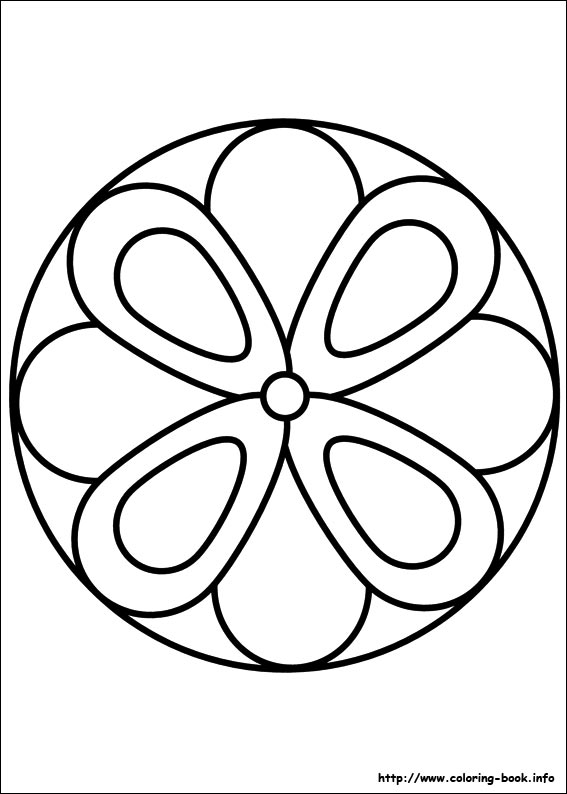 Easy Simple Mandala 63 Coloring Page