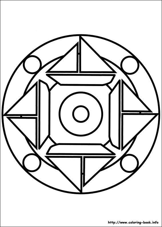 Easy Simple Mandala 64 Coloring Page
