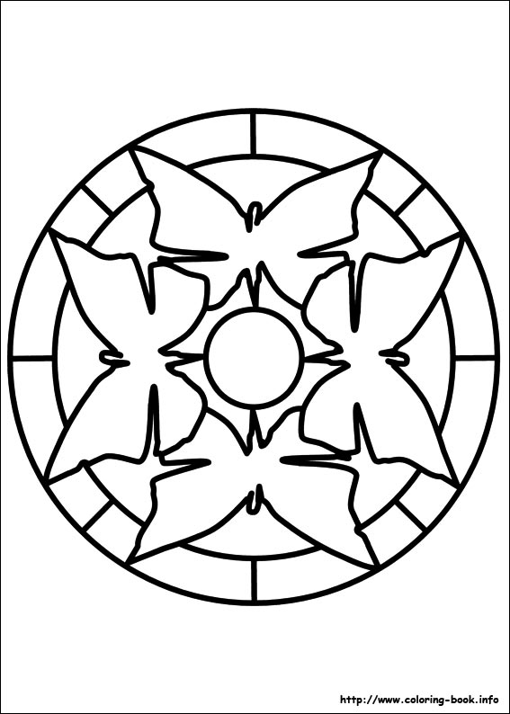 Easy Simple Mandala 65 Coloring Page