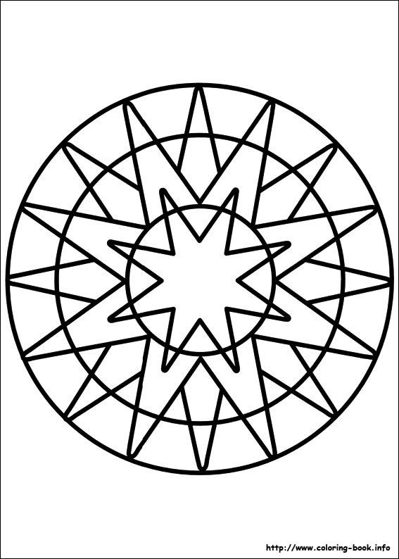 Easy Simple Mandala 66 Coloring Page