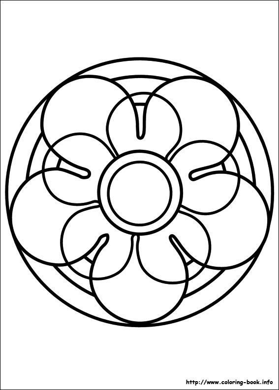 Easy Simple Mandala 67 Coloring Page