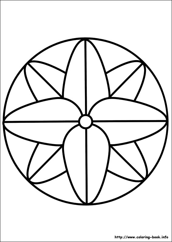 Easy Simple Mandala 68 Coloring Page