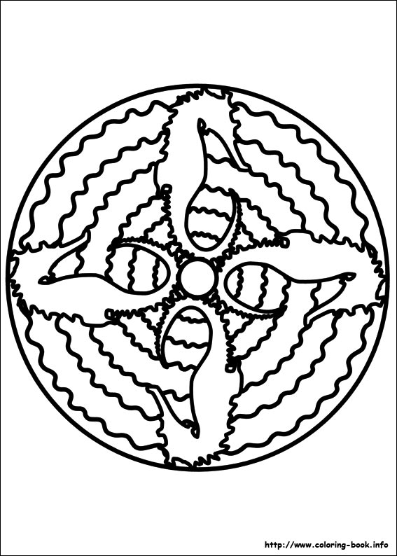 Easy Simple Mandala 70 Coloring Page