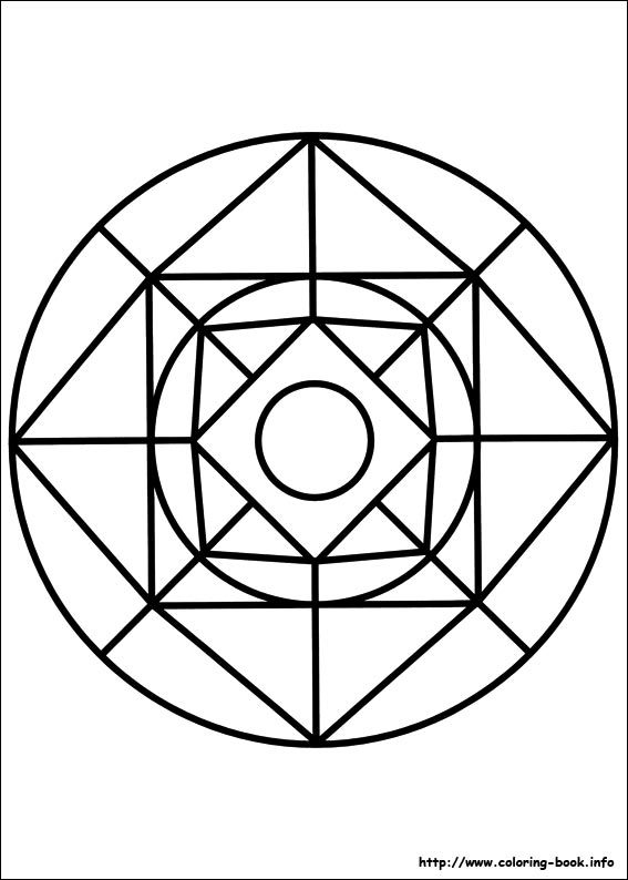 Easy Simple Mandala 76 Coloring Page