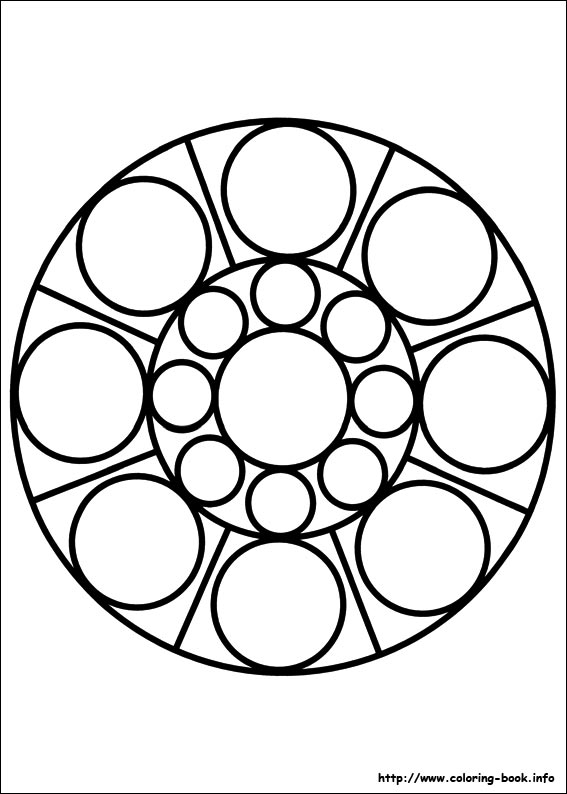 Easy Simple Mandala 77 Coloring Page