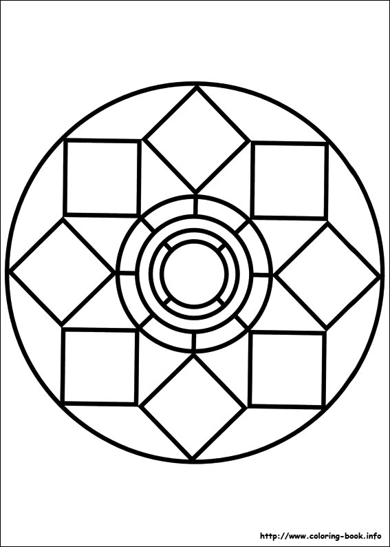 Easy Simple Mandala 79 Coloring Page
