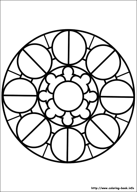 Easy Simple Mandala 80 Coloring Page