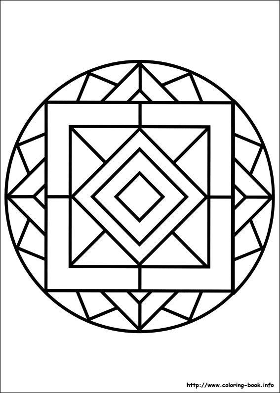 Easy Simple Mandala 82 Coloring Page