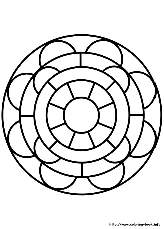 Easy Simple Mandala 83 Coloring Page