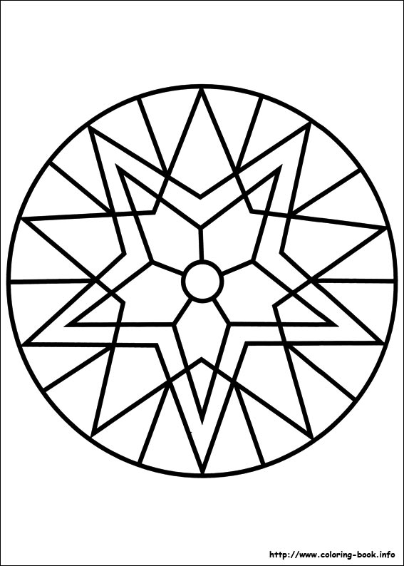 Easy Simple Mandala 84 Coloring Page